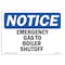 Signmission Safety Sign, OSHA Notice, 5" Height, 7" Width, Emergency Gas To Boilers Shutoff Sign, Landscape OS-NS-D-57-L-11852 - alternate 1